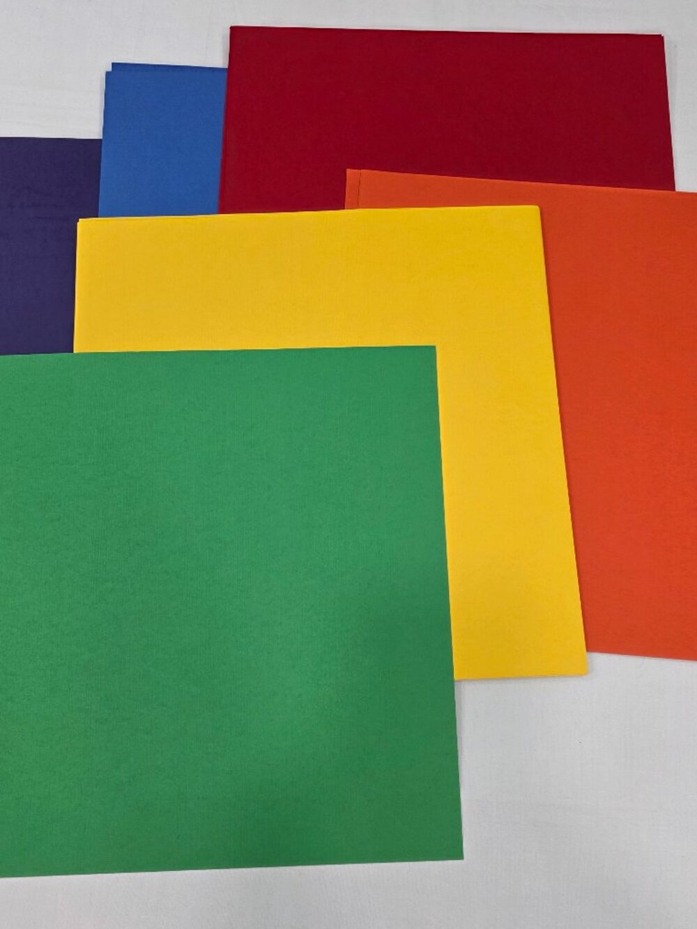 Cricut Cardstock Paper 12x12 Lot of 43 Sheets Assorted Rainbow Colors Crafting